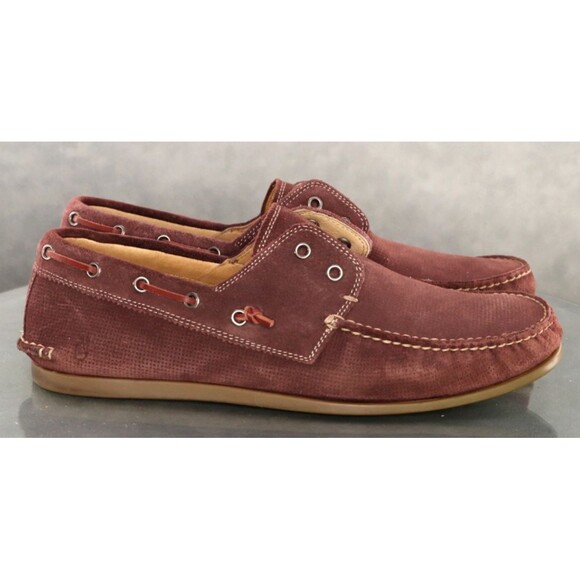 John Varvatos Schooner Men\'s Laceless Boat Shoes Size 12 M Leather Tan main image 8